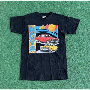 Vintage 90s Airwaves Chevy Nova Small Single Stitch Black Mens Small